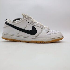 Nike SB Dunk Low Pro Shoes Men's Size 10.5 White Gum Black CD2563-101